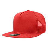 Decky 5 Panel High Profile Structured Cotton Blend Trucker | Decky 1040