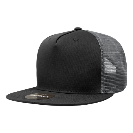 Decky 5 Panel High Profile Structured Cotton Blend Trucker | Decky 1040