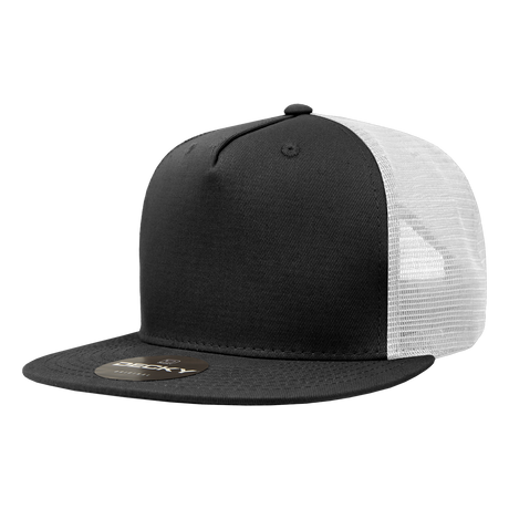 Decky 5 Panel High Profile Structured Cotton Blend Trucker | Decky 1040