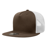Decky 5 Panel High Profile Structured Cotton Blend Trucker | Decky 1040