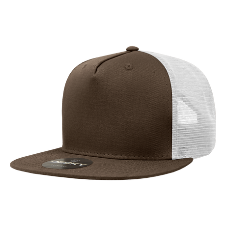 Decky 5 Panel High Profile Structured Cotton Blend Trucker | Decky 1040