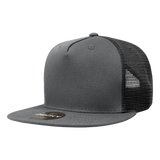 Decky 5 Panel High Profile Structured Cotton Blend Trucker | Decky 1040