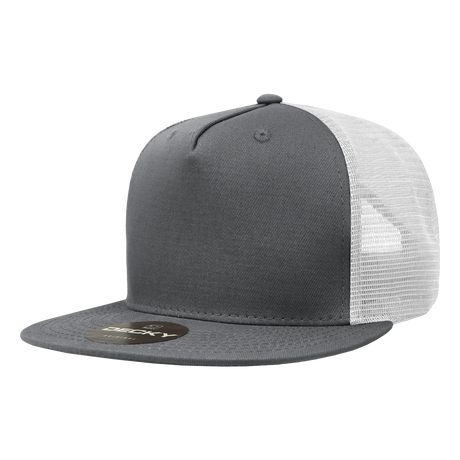 Decky 5 Panel High Profile Structured Cotton Blend Trucker | Decky 1040