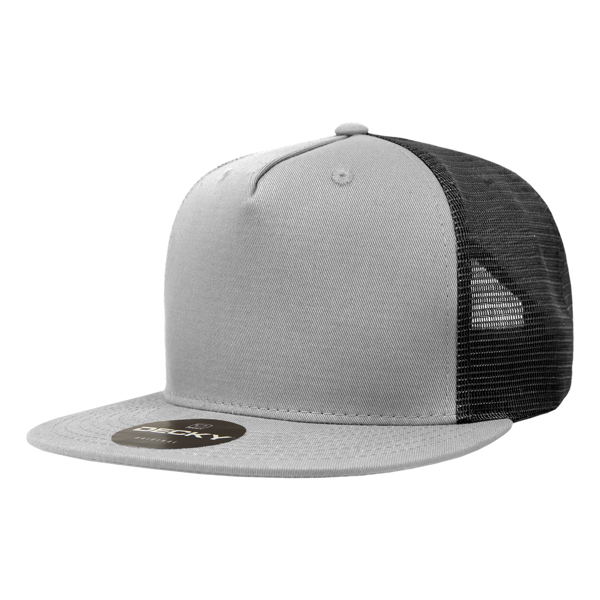 Decky 5 Panel High Profile Structured Cotton Blend Trucker | Decky 1040