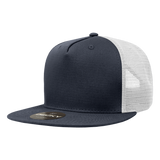 Decky 5 Panel High Profile Structured Cotton Blend Trucker | Decky 1040