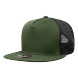 Decky 5 Panel High Profile Structured Cotton Blend Trucker | Decky 1040