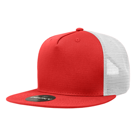 Decky 5 Panel High Profile Structured Cotton Blend Trucker | Decky 1040