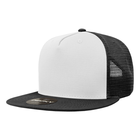 Decky 5 Panel High Profile Structured Cotton Blend Trucker | Decky 1040
