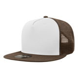 Decky 5 Panel High Profile Structured Cotton Blend Trucker | Decky 1040