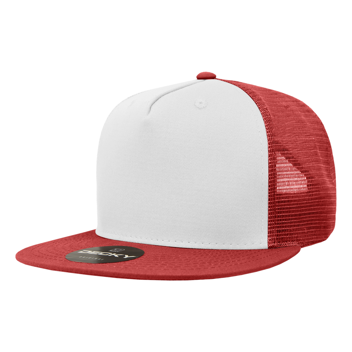 Decky 5 Panel High Profile Structured Cotton Blend Trucker | Decky 1040