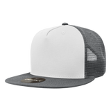 Decky 5 Panel High Profile Structured Cotton Blend Trucker | Decky 1040