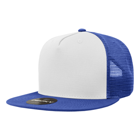 Decky 5 Panel High Profile Structured Cotton Blend Trucker | Decky 1040