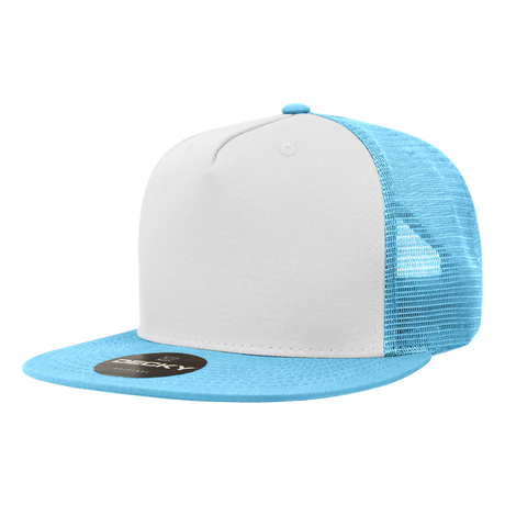 Decky 5 Panel High Profile Structured Cotton Blend Trucker | Decky 1040