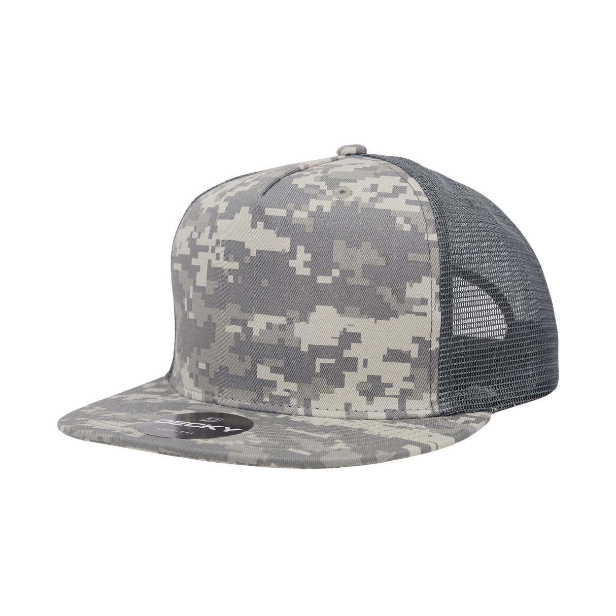 Decky 5 Panel High Profile Structured Cotton Blend Trucker | Decky 1040