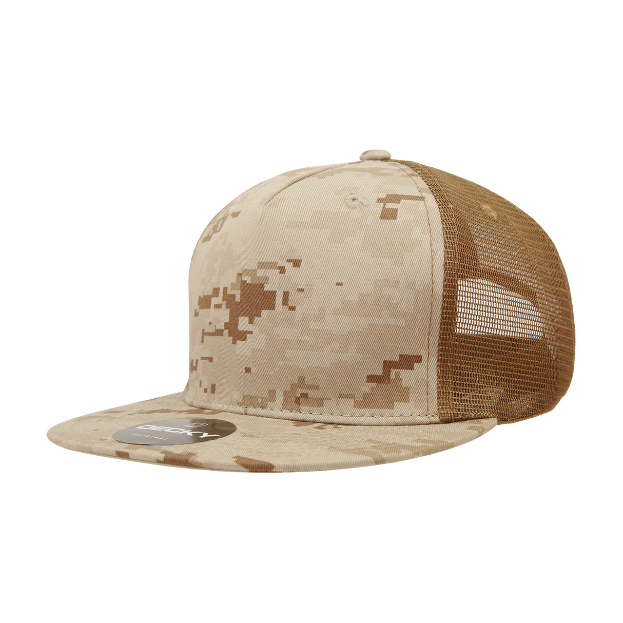 Decky 5 Panel High Profile Structured Cotton Blend Trucker | Decky 1040