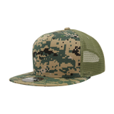 Decky 5 Panel High Profile Structured Cotton Blend Trucker | Decky 1040