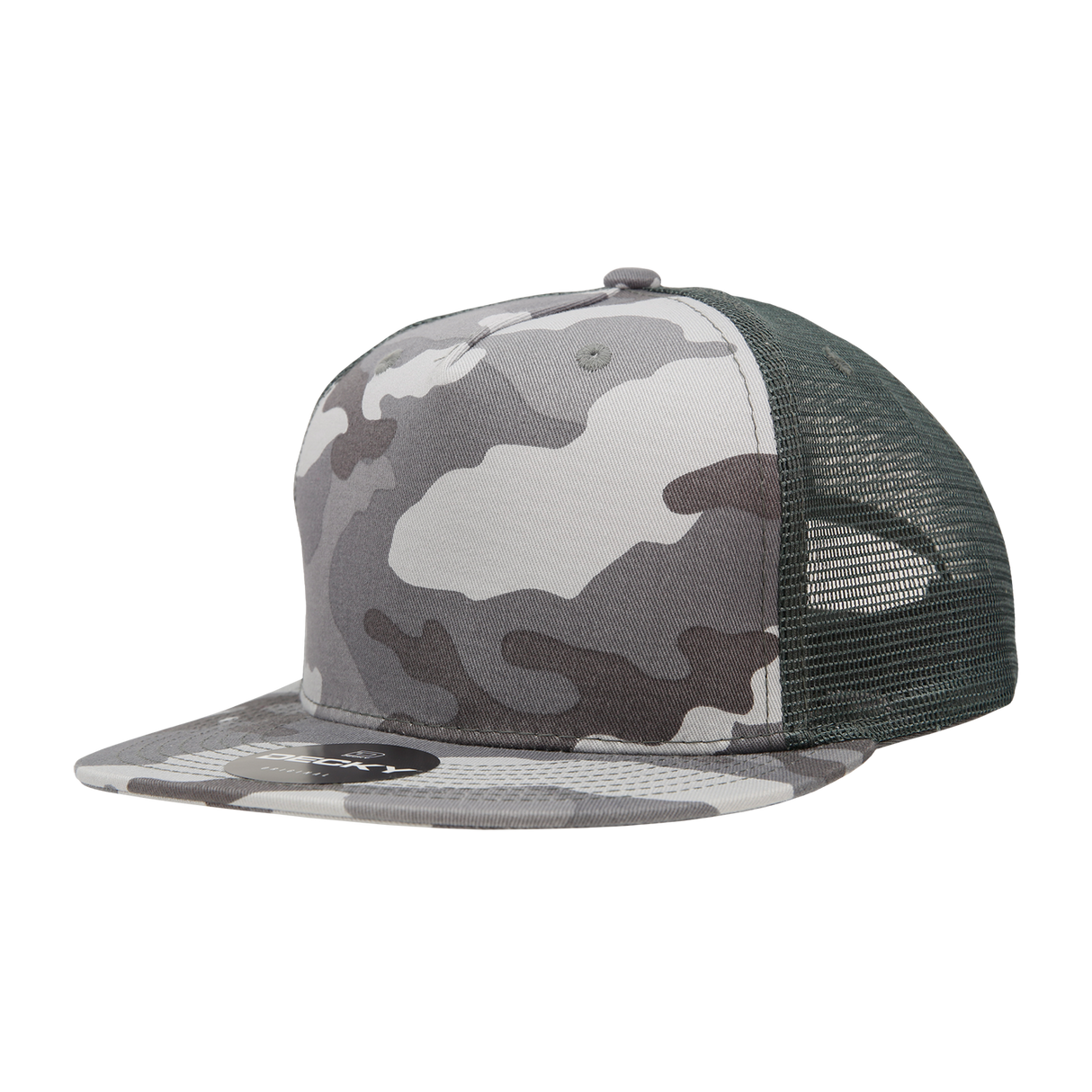 Decky 5 Panel High Profile Structured Cotton Blend Trucker | Decky 1040