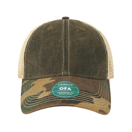 LEGACY Old Favorite Trucker Cap - LEGACY OFA Caps LEGACY Black/ Army Camo/ Khaki Adjustable