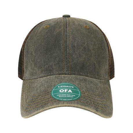 LEGACY Old Favorite Trucker Cap - LEGACY OFA Caps LEGACY Black/ Brown Adjustable