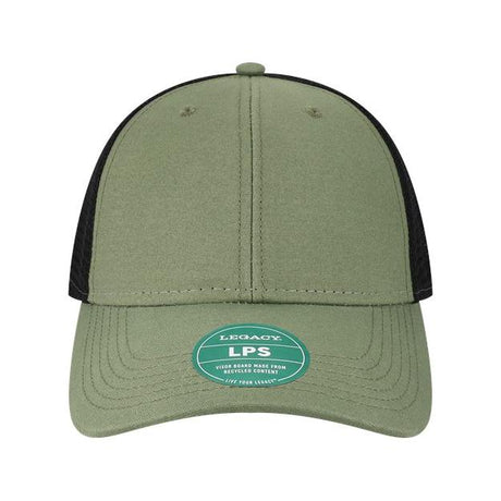 LEGACY Lo-Pro Snapback Trucker Cap - LEGACY LPS LEGACY Olive/ Black Adjustable