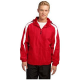 Fleece-Lined Colorblock Jacket DRI-EQUIP Medium True Red/White