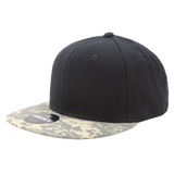 Decky 6 Panel High Profile Structured Camo Snapback | Decky 1047
