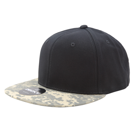 Decky 6 Panel High Profile Structured Camo Snapback | Decky 1047