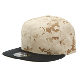 Decky 6 Panel High Profile Structured Camo Snapback | Decky 1047