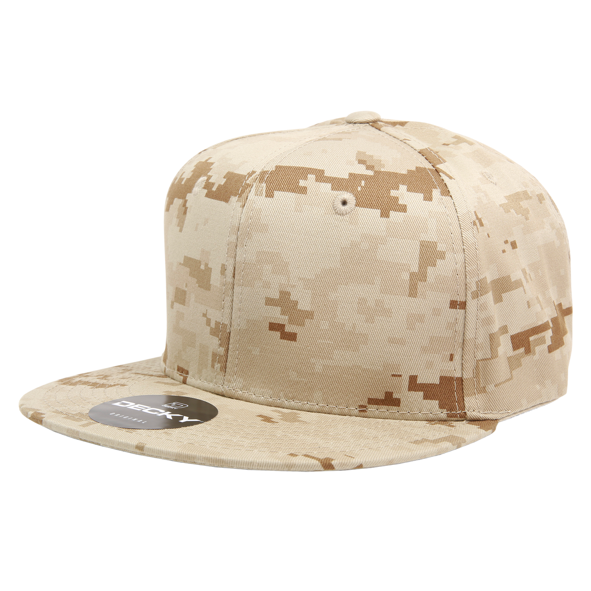 Decky 6 Panel High Profile Structured Camo Snapback | Decky 1047