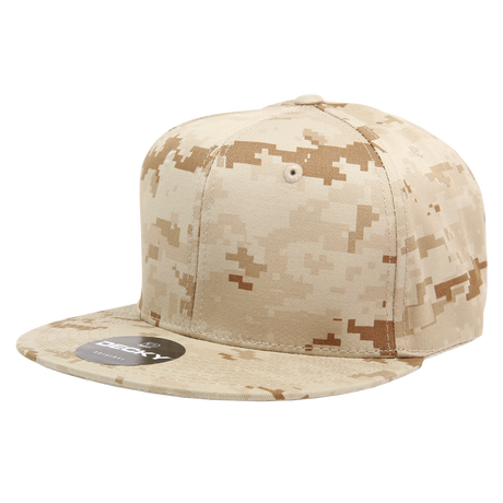Decky 6 Panel High Profile Structured Camo Snapback | Decky 1047
