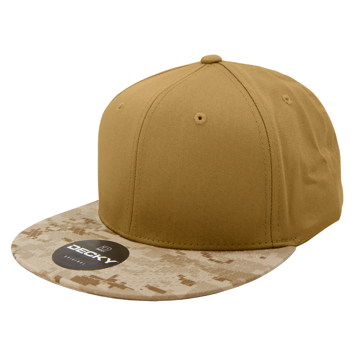 Decky 6 Panel High Profile Structured Camo Snapback | Decky 1047