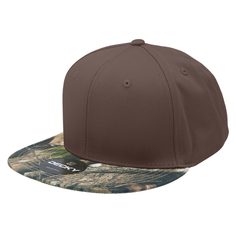 Decky 6 Panel High Profile Structured Camo Snapback | Decky 1047