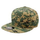 Decky 6 Panel High Profile Structured Camo Snapback | Decky 1047