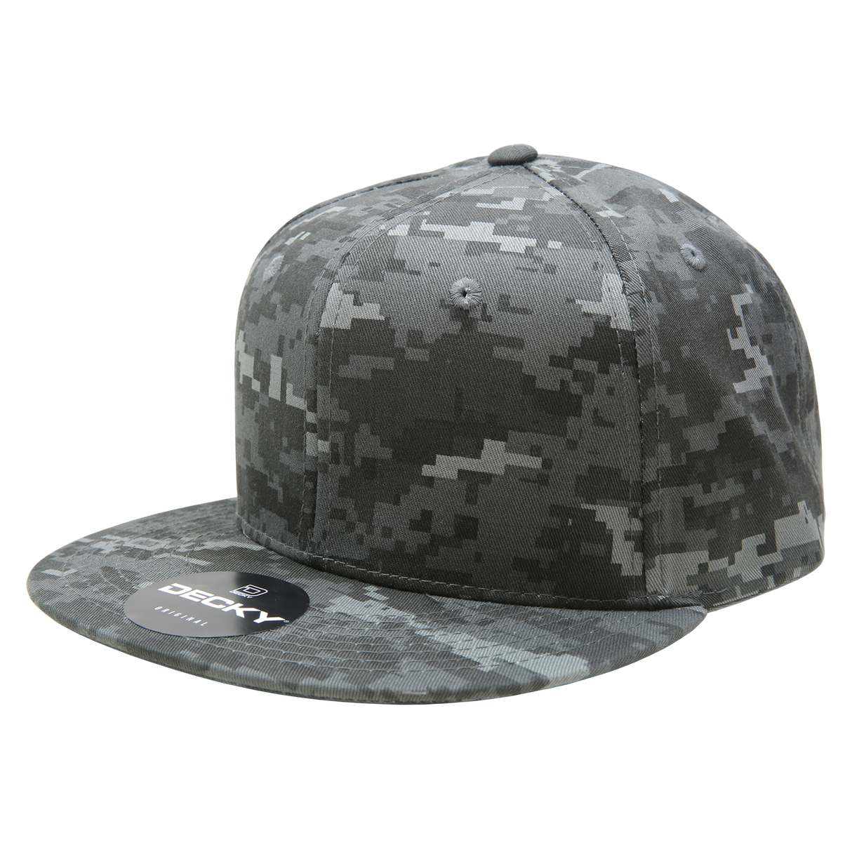 Decky 6 Panel High Profile Structured Camo Snapback | Decky 1047