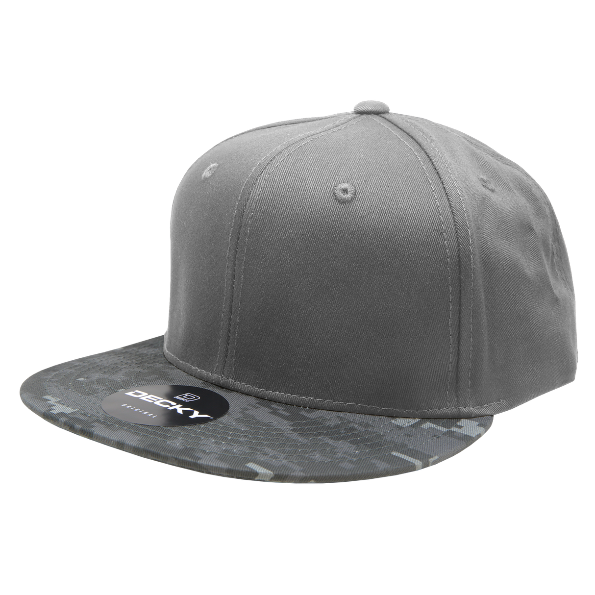 Decky 6 Panel High Profile Structured Camo Snapback | Decky 1047