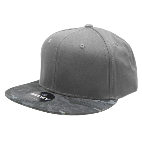 Decky 6 Panel High Profile Structured Camo Snapback | Decky 1047