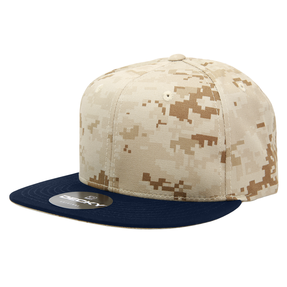 Decky 6 Panel High Profile Structured Camo Snapback | Decky 1047