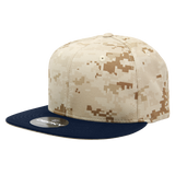 Decky 6 Panel High Profile Structured Camo Snapback | Decky 1047