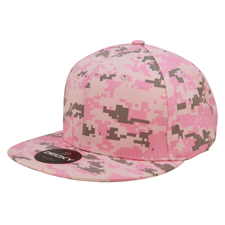 Decky 6 Panel High Profile Structured Camo Snapback | Decky 1047