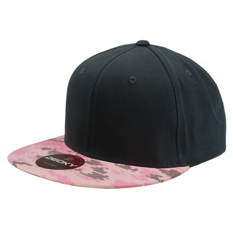 Decky 6 Panel High Profile Structured Camo Snapback | Decky 1047