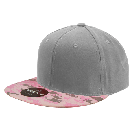 Decky 6 Panel High Profile Structured Camo Snapback | Decky 1047