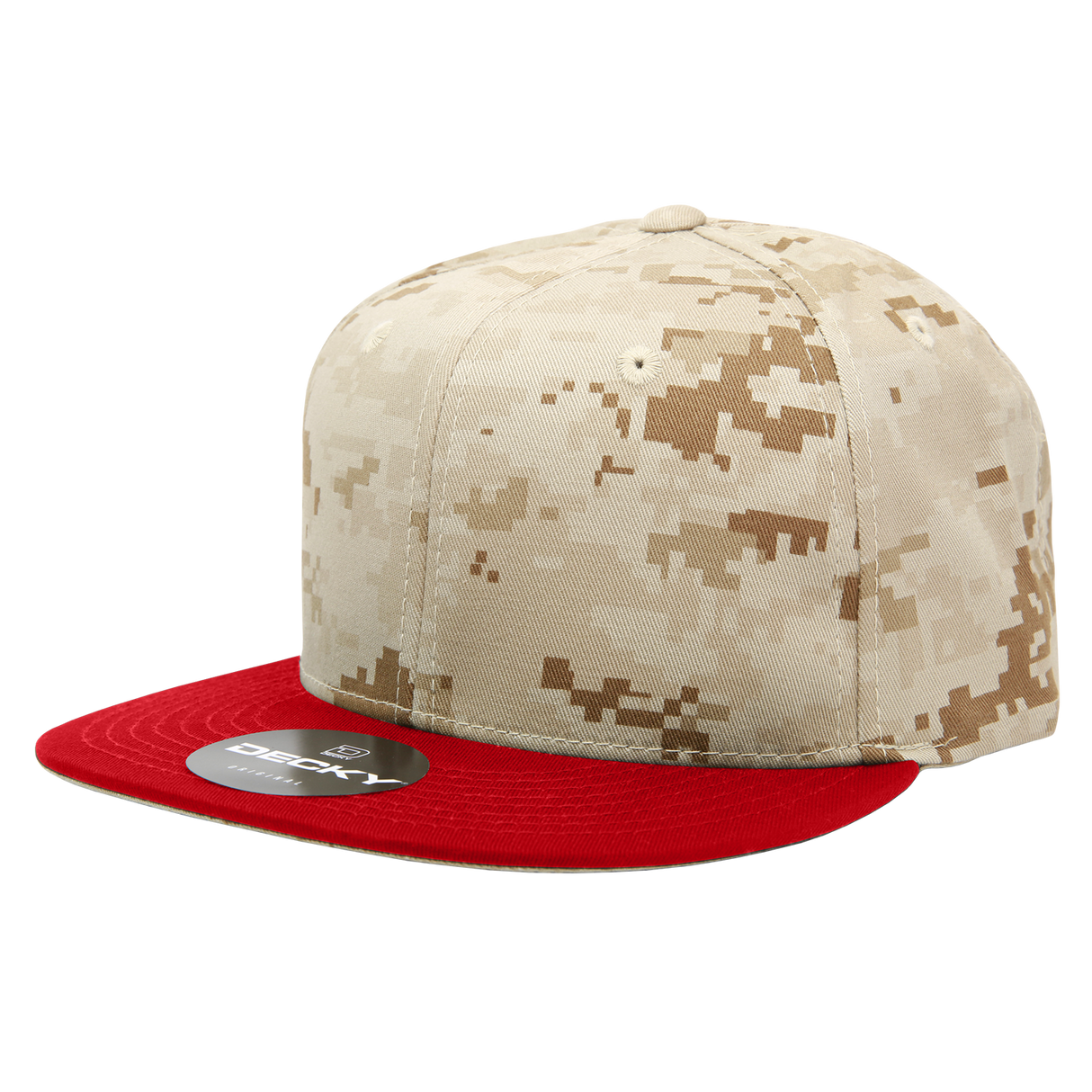 Decky 6 Panel High Profile Structured Camo Snapback | Decky 1047