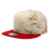 Decky 6 Panel High Profile Structured Camo Snapback | Decky 1047