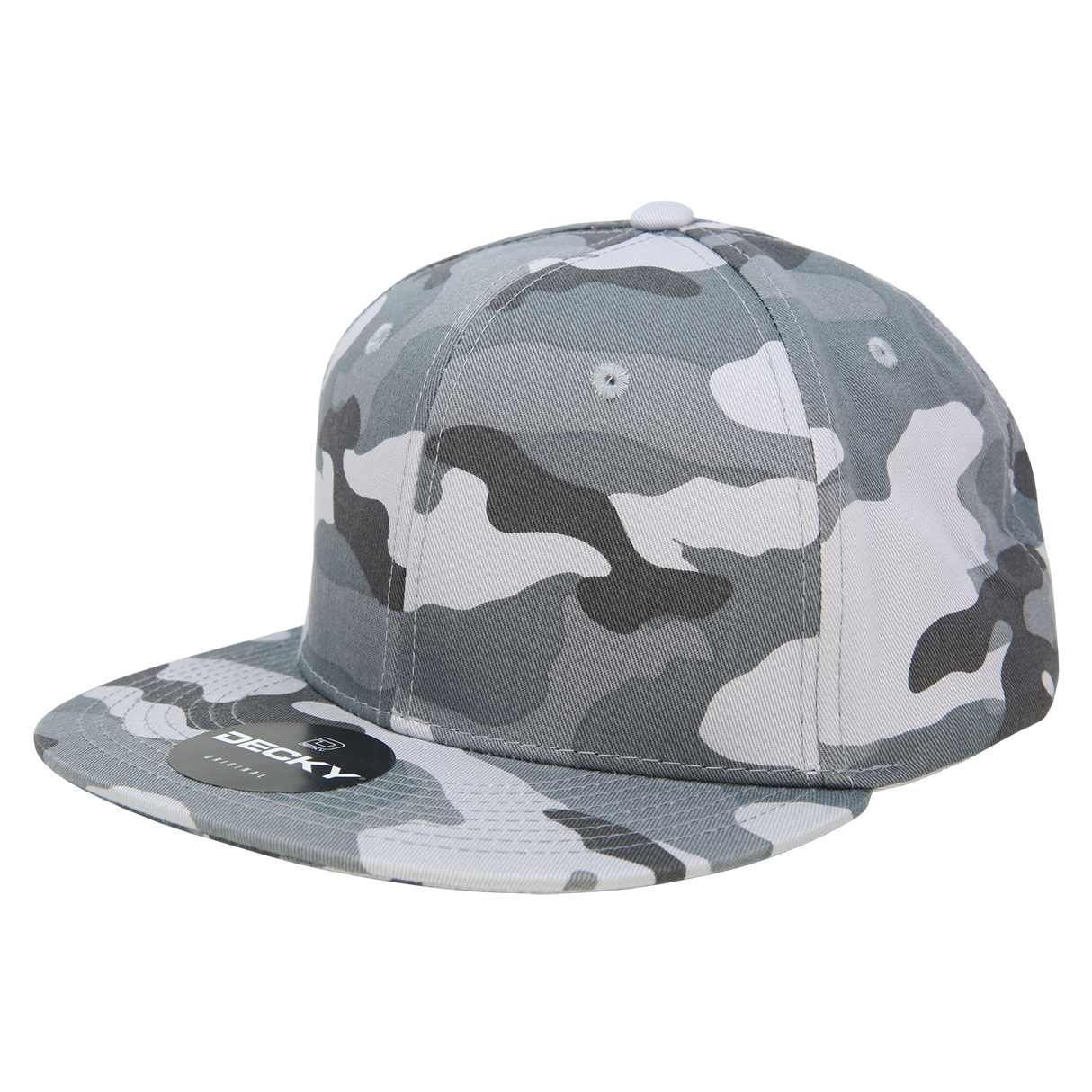 Decky 6 Panel High Profile Structured Camo Snapback | Decky 1047