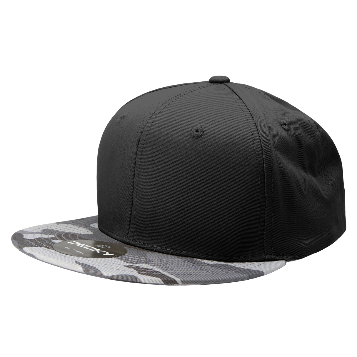 Decky 6 Panel High Profile Structured Camo Snapback | Decky 1047