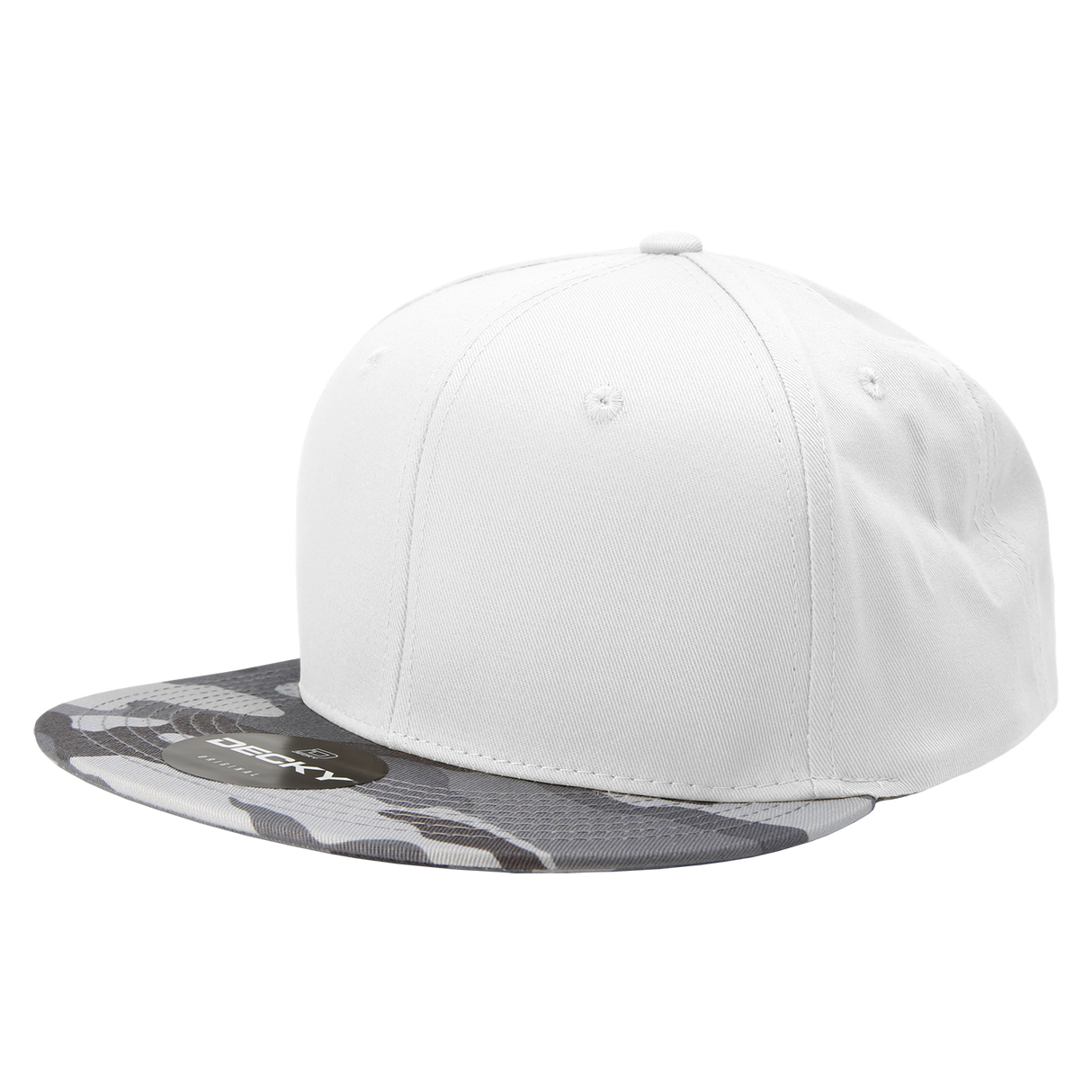 Decky 6 Panel High Profile Structured Camo Snapback | Decky 1047