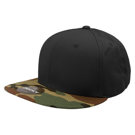 Decky 6 Panel High Profile Structured Camo Snapback | Decky 1047