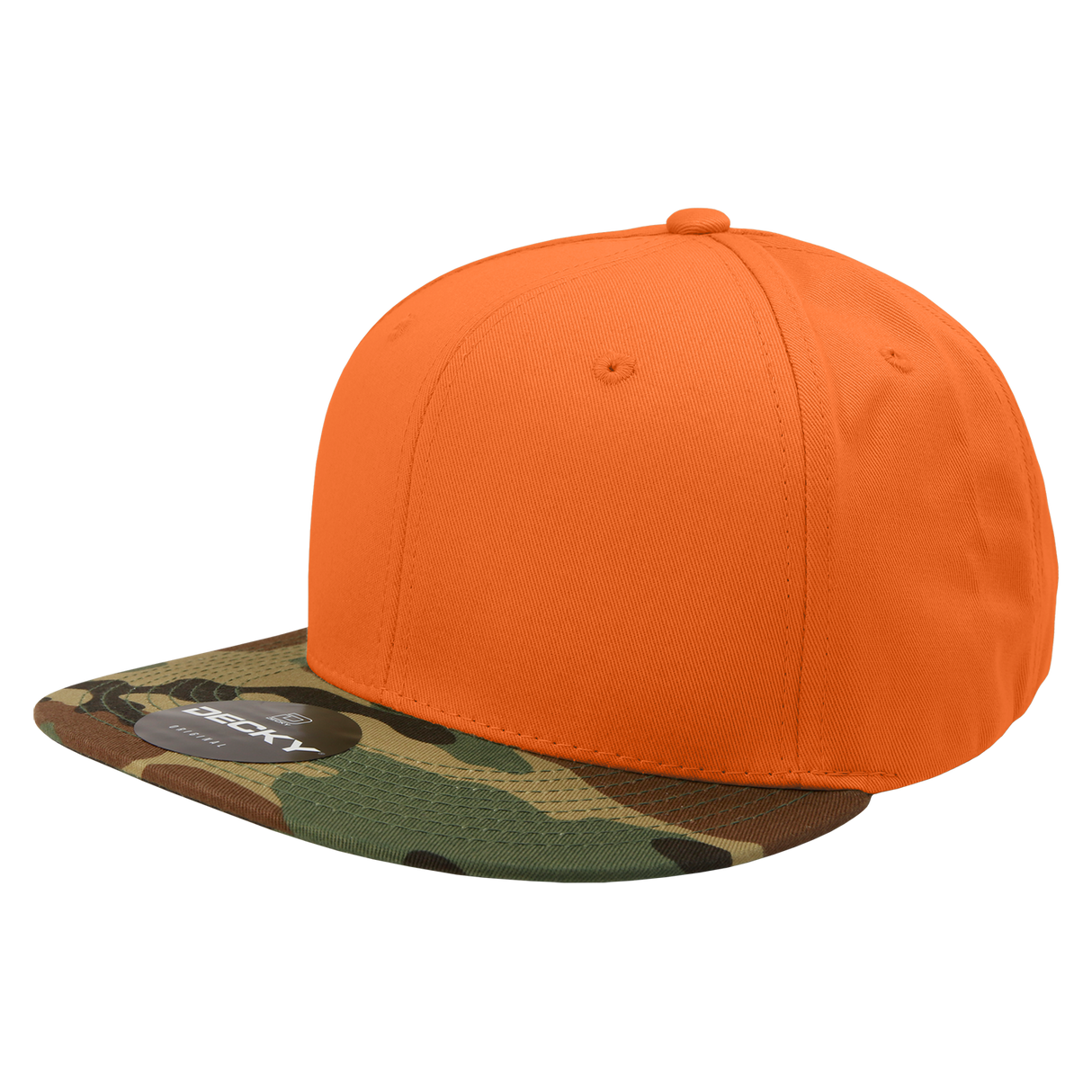 Decky 6 Panel High Profile Structured Camo Snapback | Decky 1047