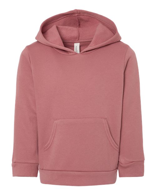 BELLA + CANVAS Toddler Sponge Fleece Pullover Hoodie - BELLA + CANVAS 3719T BELLA + CANVAS Mauve 2T