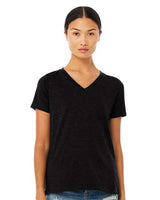 BELLA + CANVAS Women's Relaxed Heather CVC V-Neck Tee - BELLA + CANVAS 6405CVC